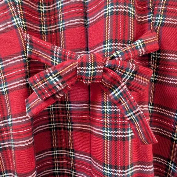 Red Tartan Plaid Dress, Orvis, Jessica Howard, size 12 - Picture 9 of 14